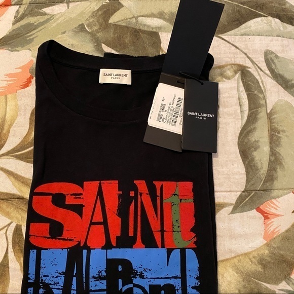 Saint Laurent Black T-Shirt Medium - Picture 8 of 9